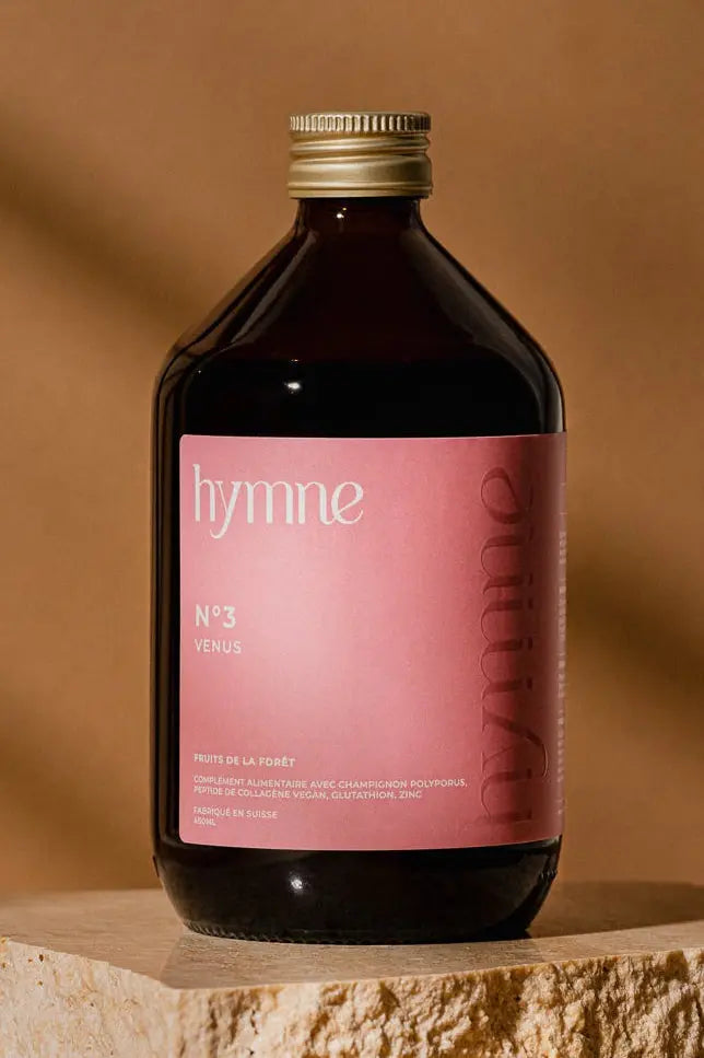 Vénus, complément liquide Polyporus et collagène vegan, Hymne